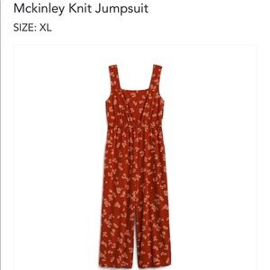 Stitch Fix Mckinley Knit Jumpsuit, XL, Burnt Orange
